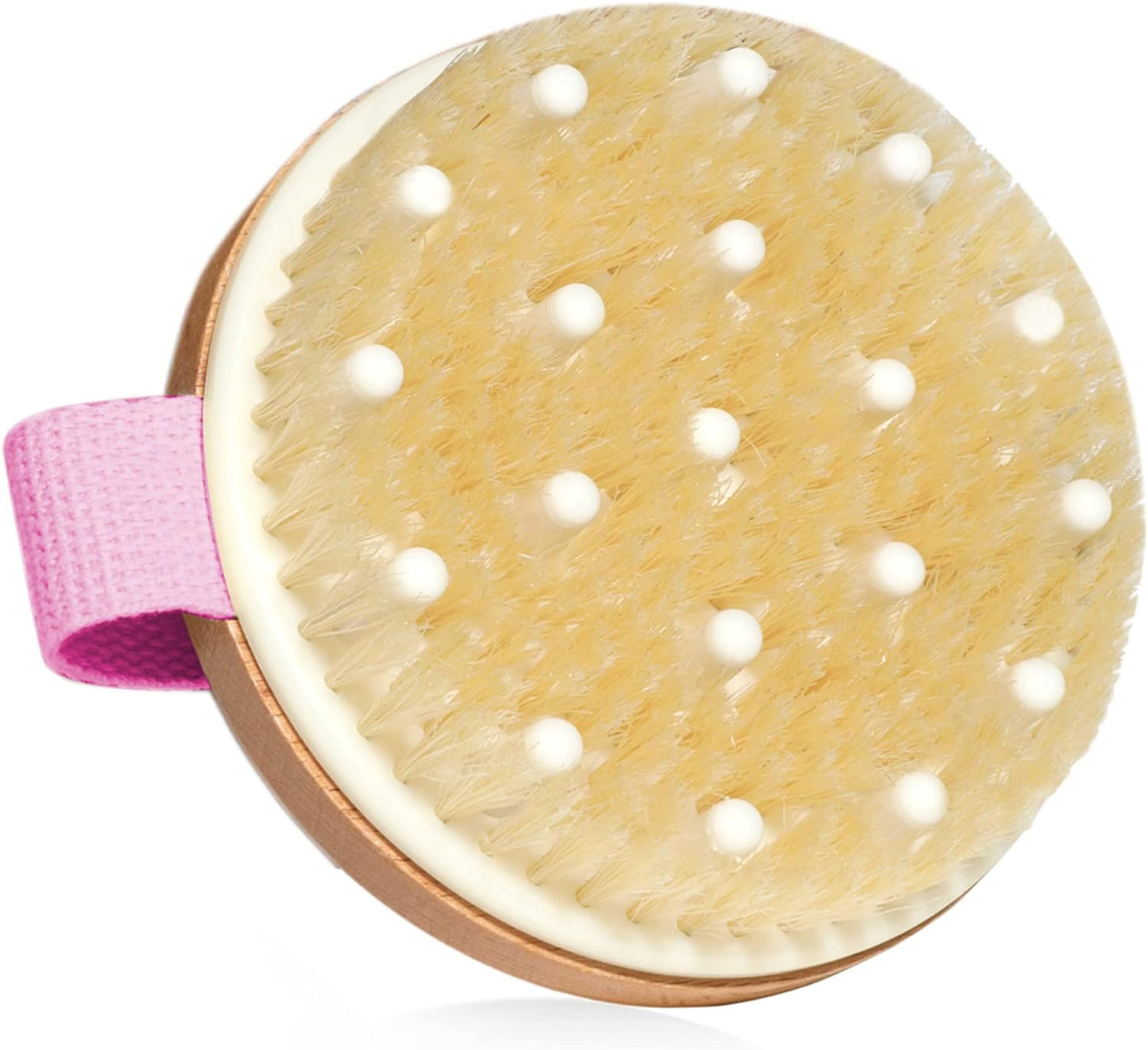 SURDOCA Dry Brushing Body Brush for Lymphatic Drainage, Wet & Dry Body Scrubber, Natural Exfoliating Brush, Pink