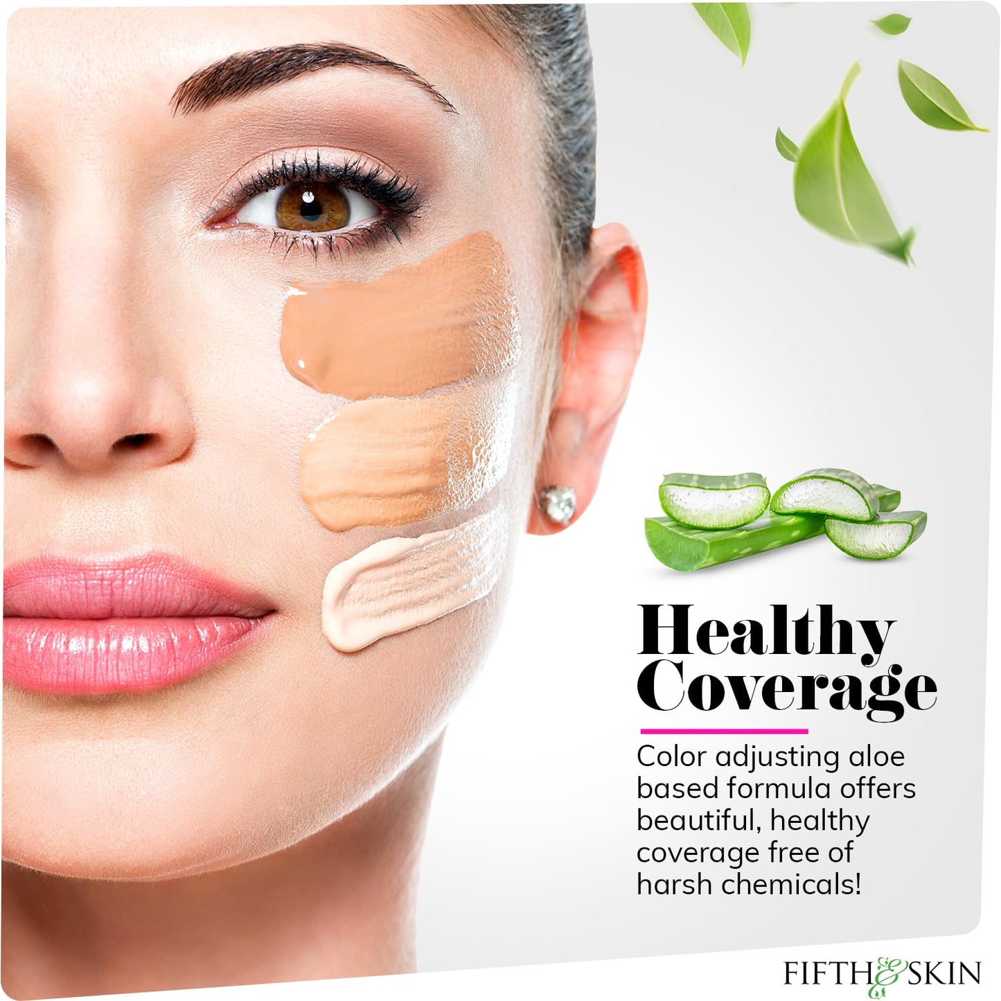 Fifth & Skin: Better’n Ur Skin Liquid Foundation (MOCHA LATTE) - Natural, Organic, Vegan, Cruelty-Free - Gluten-Free Beauty with Buildable Coverage and Palm-Free Luxury - 1 oz