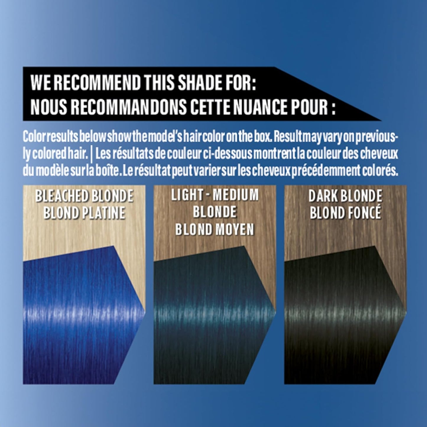 Got2b Color Remix, Customizable Semi-Permanent Hair Color, 095 Blue Euphoria