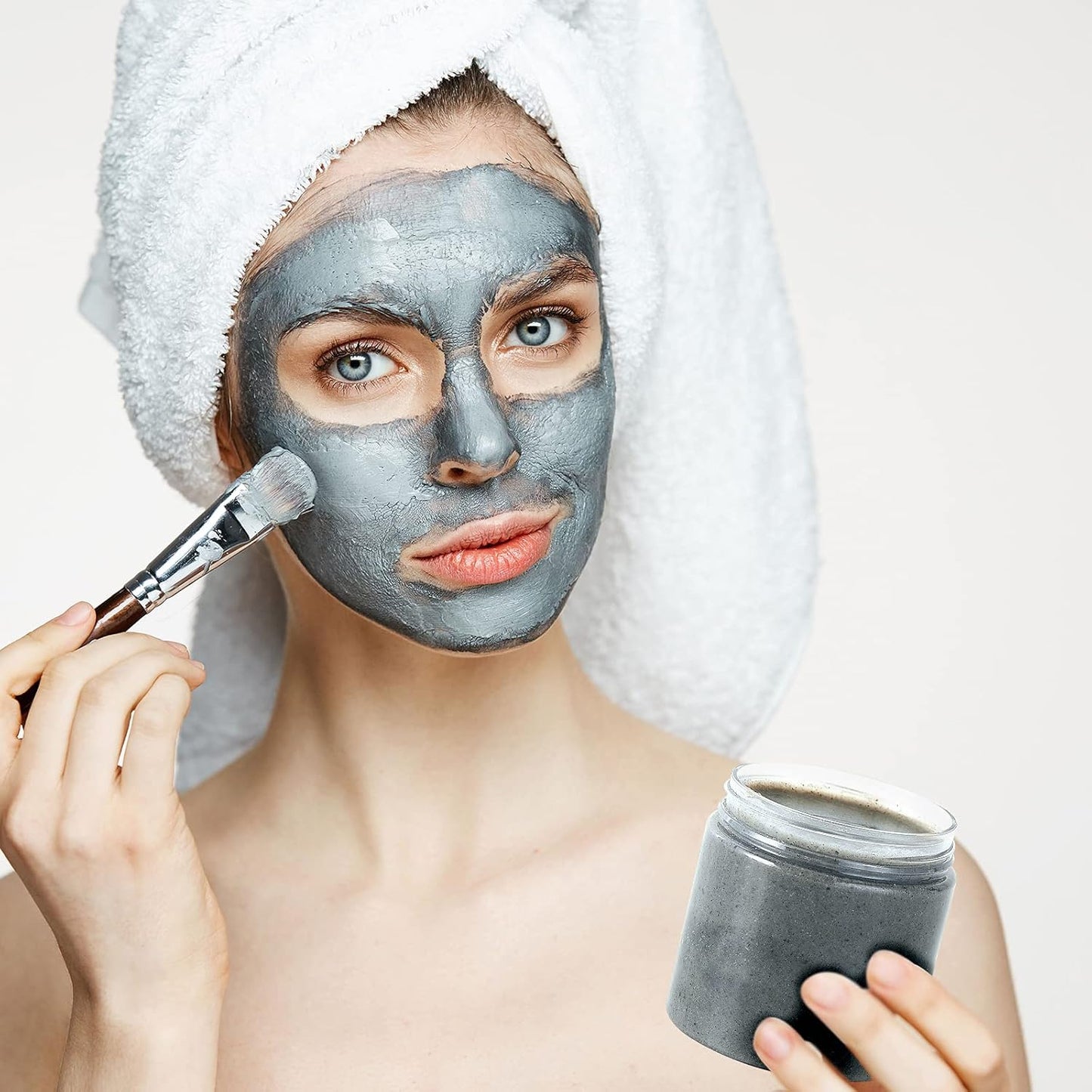 36 Pack 8 OZ(240ML) Plastic Jars Round Clear Cosmetic Container Jars with Lids, Eternal Moment Plastic Slime Jars for Lotion, Cream, Ointments, Makeup, Eye shadow, Samples, Pot, Travel Storage