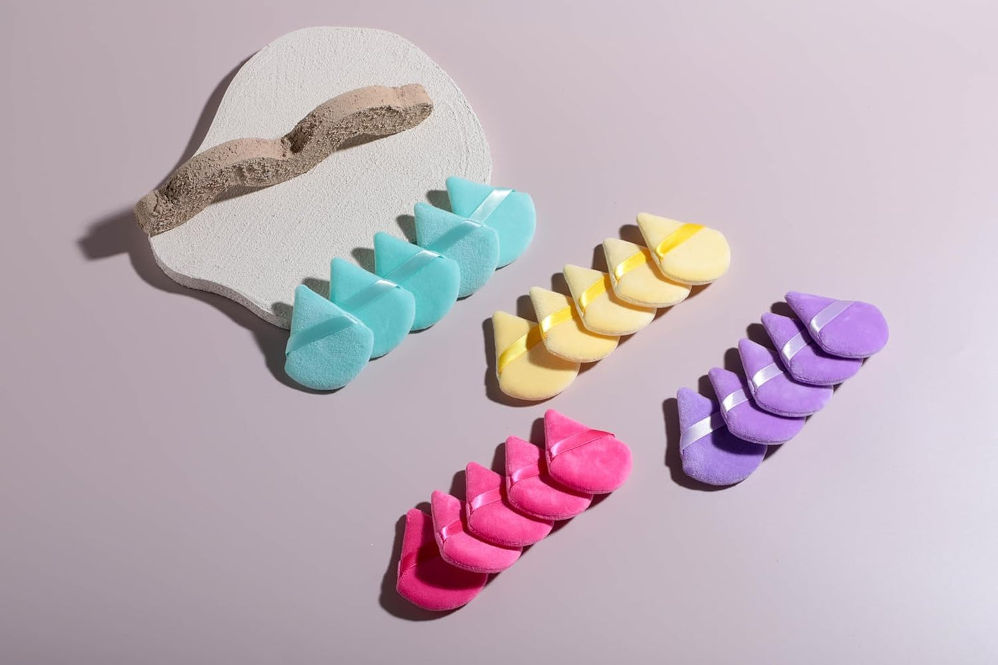 BS-MALL Makeup Sponge Set 20 Pcs – Premium Portable Super Soft Triangle Puff for Flawless Makeup Application,Beauty Cosmetic Applicators For Daily Use (Multicolored)