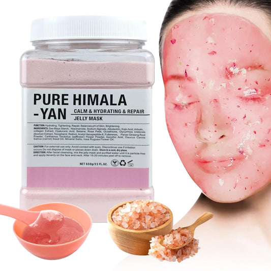 Jelly Mask for Facials Professional, Hydrating & Moisturizing Peel-Off Natural Gel Face Mask SkinCare, Professional Spa Use Jelly Face Masks, Deep Hydration & Glow 23 Fl Oz (Pure Himala Yan)