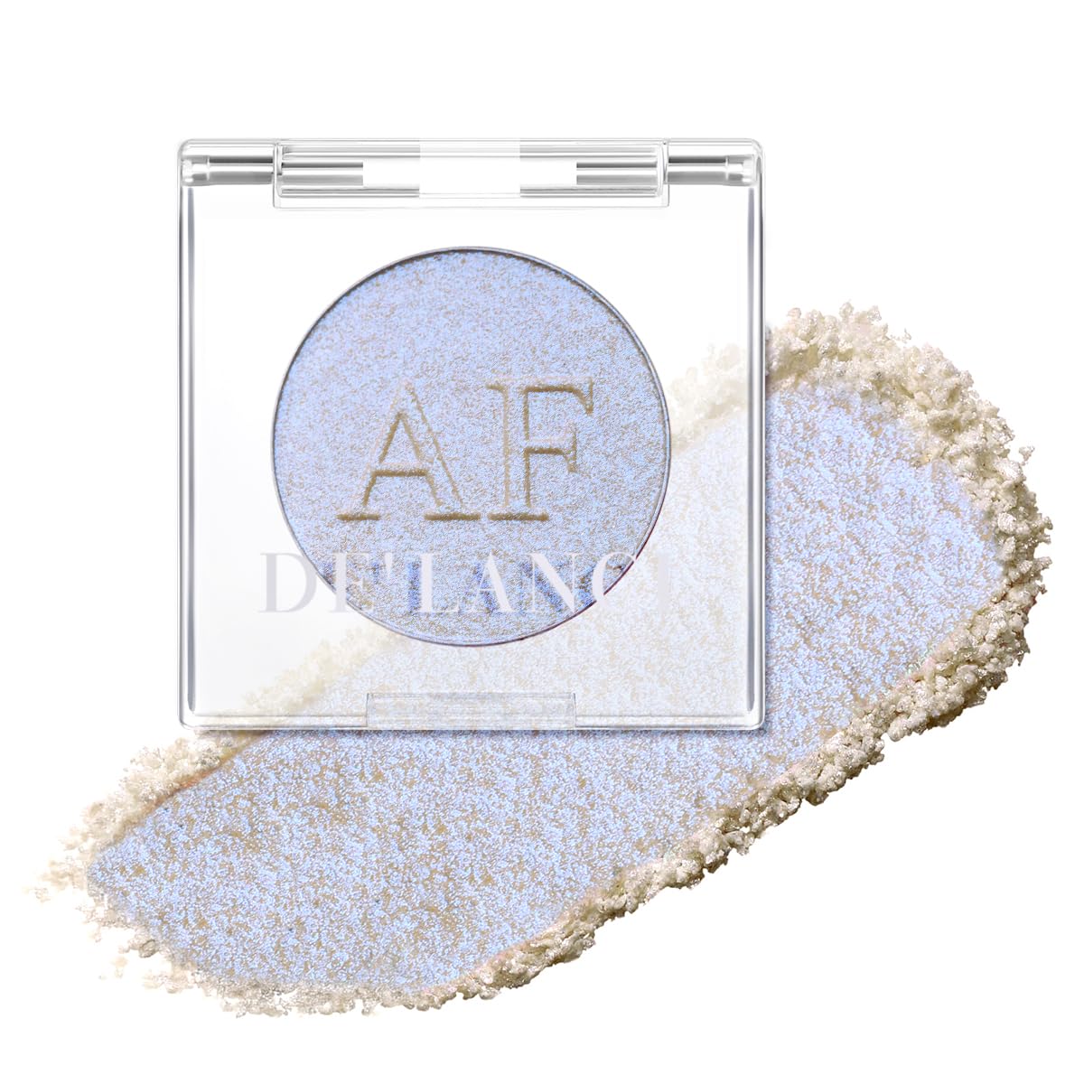 Highlighter Makeup Palette, Long Lasting New Formula, Dazzling Blue-Purple Shimmer, Sheer Base, Ideal for Face and Body Contour and Cheek Highlight (#05) Blue-Purple Dazzling Shimmer