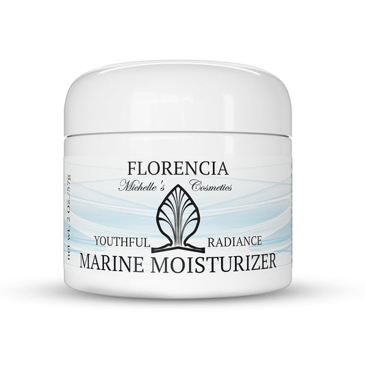 Florencia Marine Moisturizer - Youthful Radiance Face & Neck Cream - Hydrating, Nourishing, Wrinkle, Rejuvenating Cream with Marine Algae Extracts and Hyaluronic Acid for Men & Women, 2 oz
