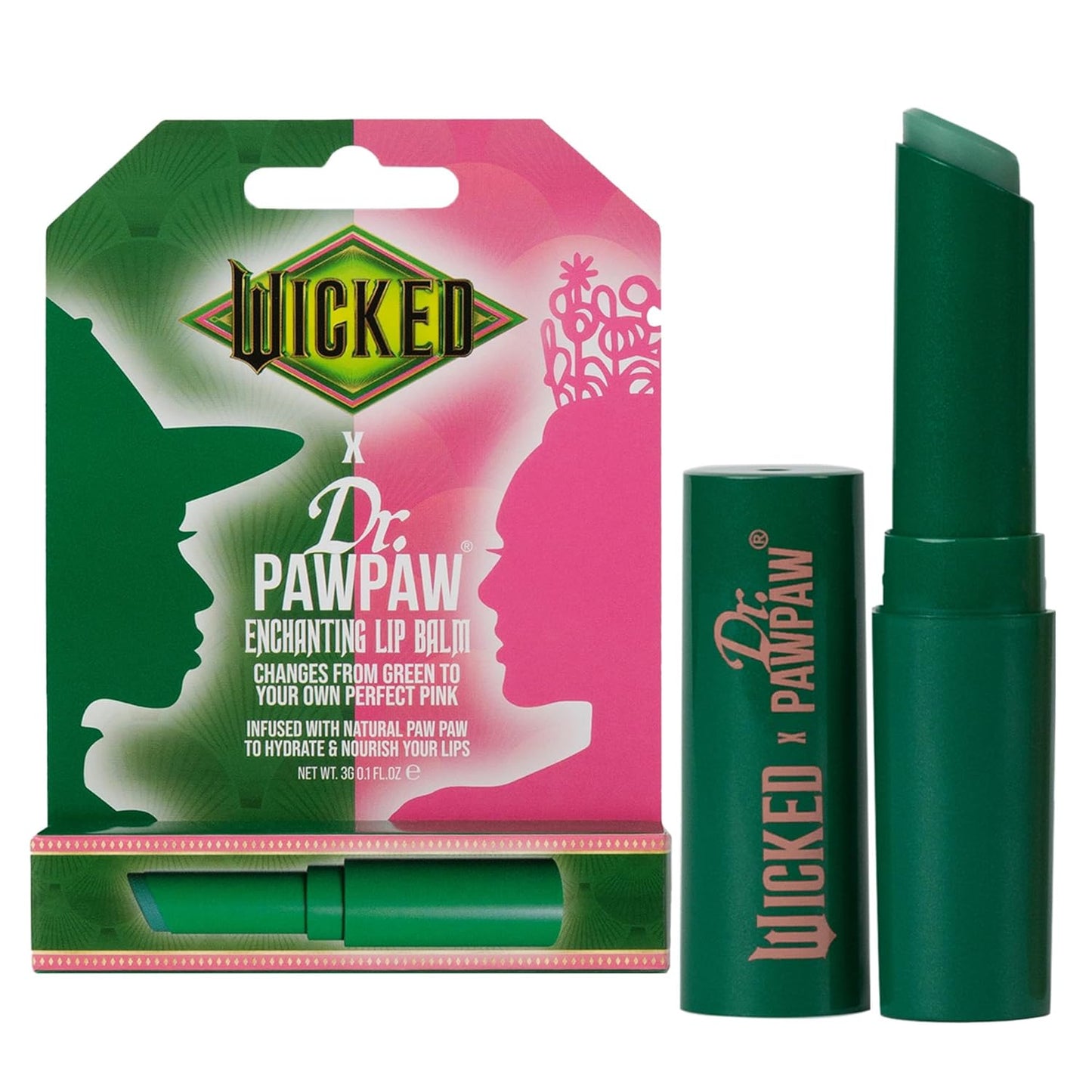 Dr. PawPaw Wicked Enchanting Lip Balm - Moisturizing, Color Changing Tinted Lip Balm for Women - Vegan, Nourishing, Hydrating - 0.1 oz