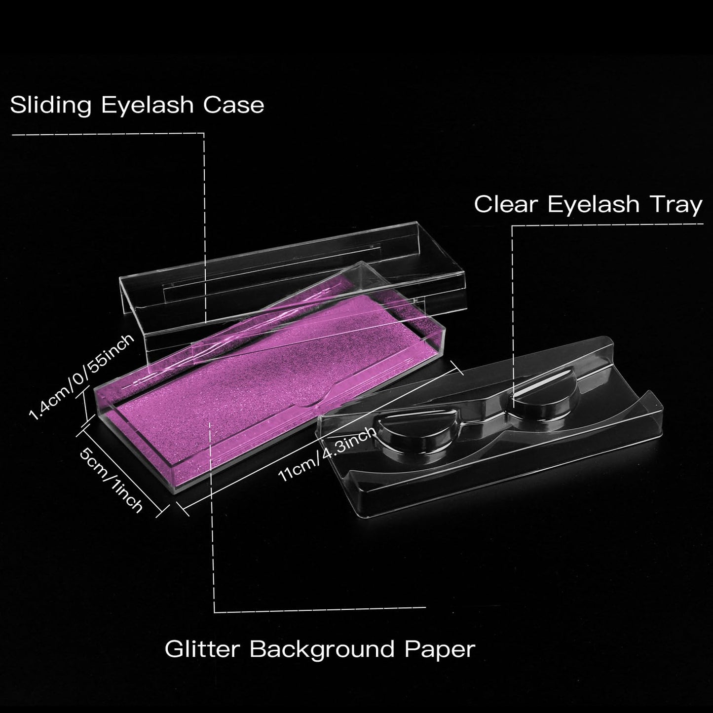 Empty Lash Boxes for False Eyelashes - 30 Pack Lash Cases, Customizable Eyelash Packaging, Bulk Lash Storage Containers, Lash Box Packaging, Premium Display & Protection (Rose)