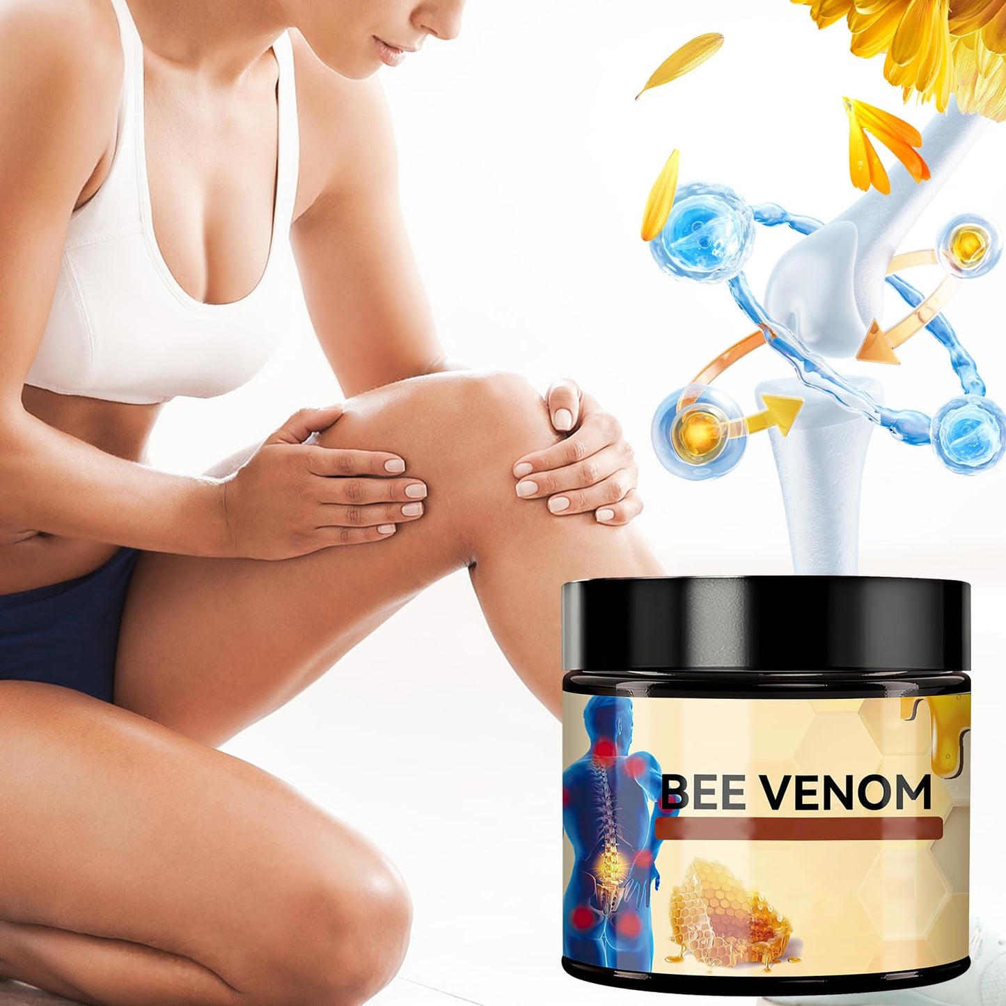 Bee Venom Cream, Bee Venom Advanced Joint and Bone Cream, New Bee Venom Professional Cream, Bee Venom Joint Cream, New Bee Venom Gel, for All Parts of the Body (2 Pcs)