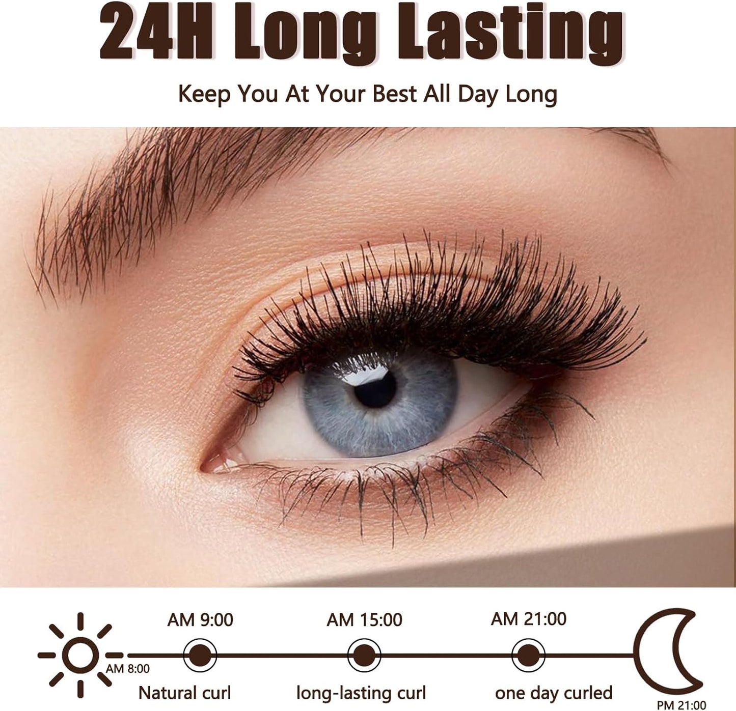 Heated Eyelash Curlers with Battery Indicator, Electric Eyelash Curler 3 Temperature Modes LED Display USB Rechargeable Makeup Tools, Heated Lash Curler Ideal Christmas Gift for Women LS423