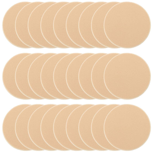 25 Pcs Women's Round Soft Makeup Beauty Eye Face Foundation Blender Facial Smooth Powder Puff Cosmetics Blush Applicators Sponges Use for Dry and Wet