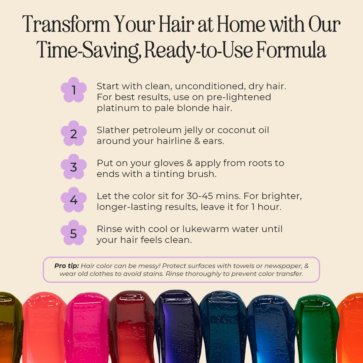 INH Semi Permanent Hair Color | Color Depositing Conditioner | Pink Hair Dye | No Bleach No Peroxide Temporary Fuchsia Crystal Tint for Women, Men | Vegan, Ammonia Free, Sulfate Free, Ready to Use 6oz