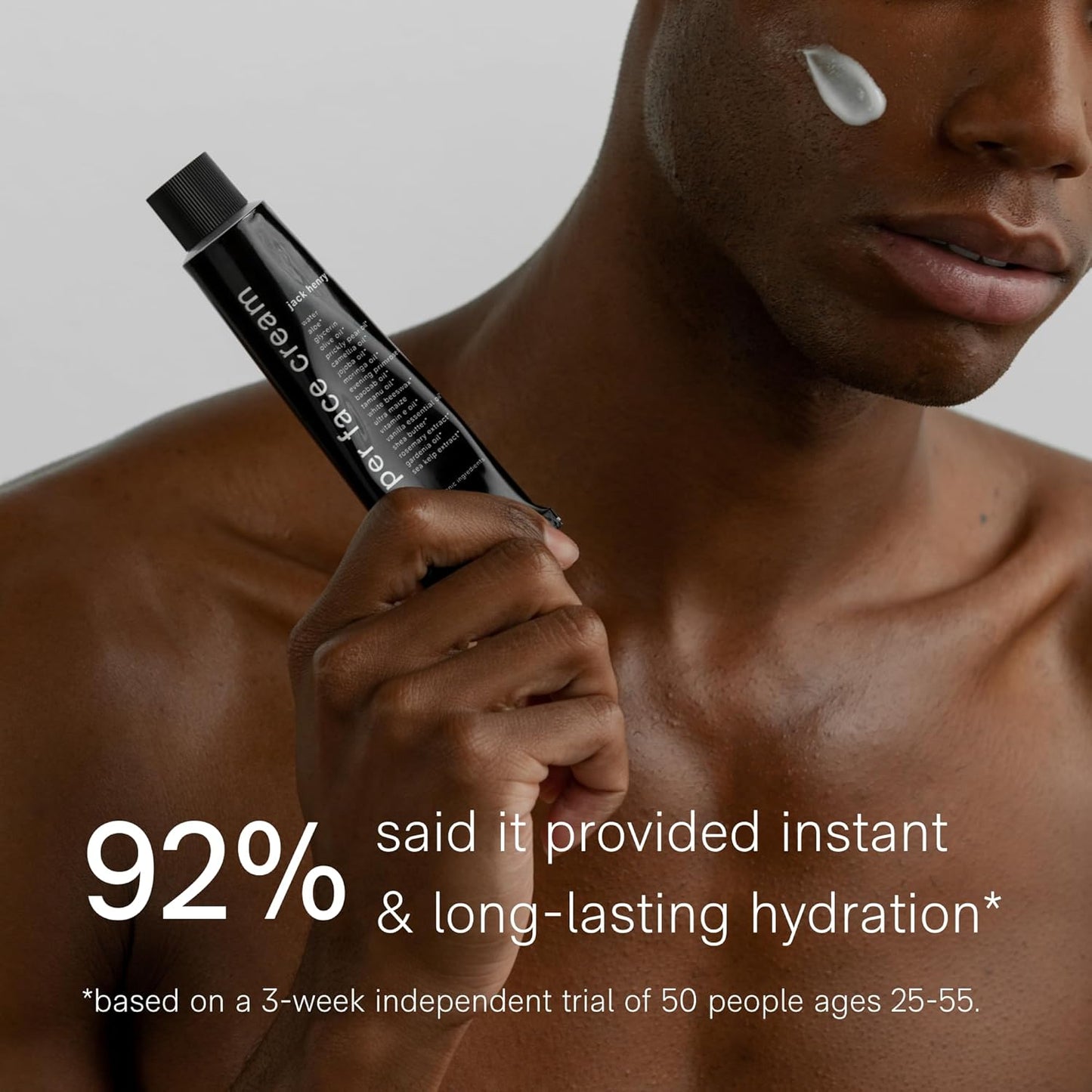 Jack Henry Super Face Cream - Lightly Scented Lightweight Hydrating Facial Moisturizer for Men & Women - Suitable for All Skin Types - Organic & Plant-Based (2 oz)