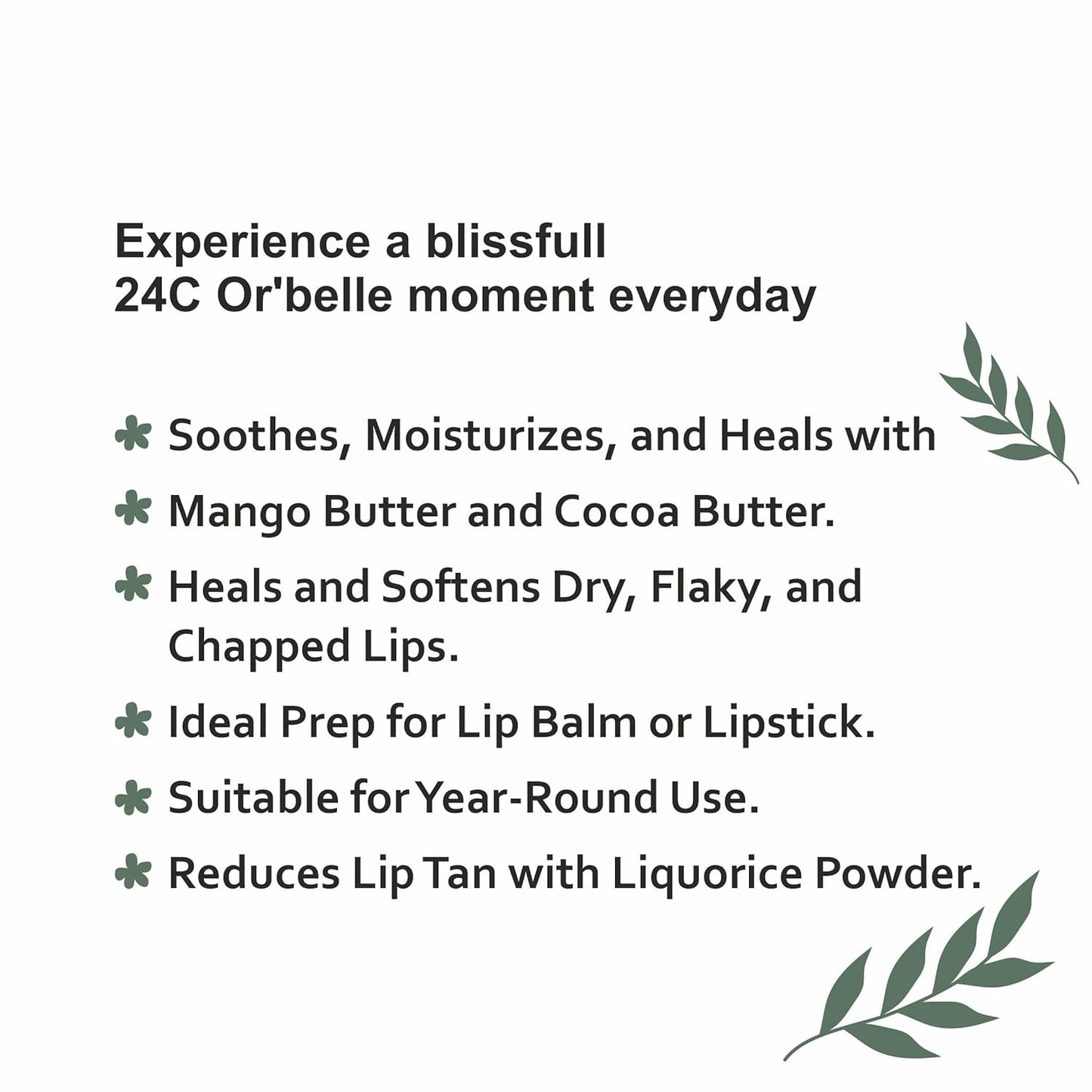 24C Or'Belle Lip Scrub | Enriched With Cocoa And Manjistha And Other Ingredients Help To Exfoliates Dry And Dead Skin From The Lips Leaving Them Smooth And Soft And Evens Out The Colour Of The Lips