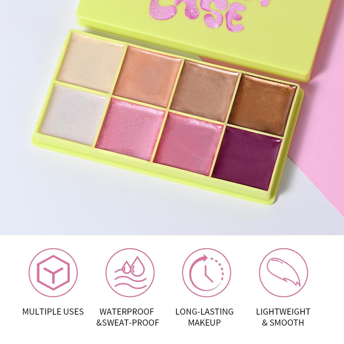 Eyeshadow Stick, Shimmer and Matte Cream Eye Shadow Brightener Sticks Eyeliner Pencil Crayon, Waterproof Long Lasting Eye Highlighter Stick Makeup,0.056 Oz (8-color eyeshadow palette)