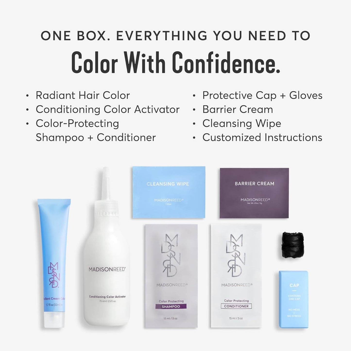 Madison Reed Radiant Hair Color Kit | 7RC Light Ginger Red with Vivid Copper Tones (Carrara Crimson) Vivid Color-Enhancing Formula | Salon-Quality Permanent Hair Dye | PPD-Free & Ammonia-Free |1 Pack