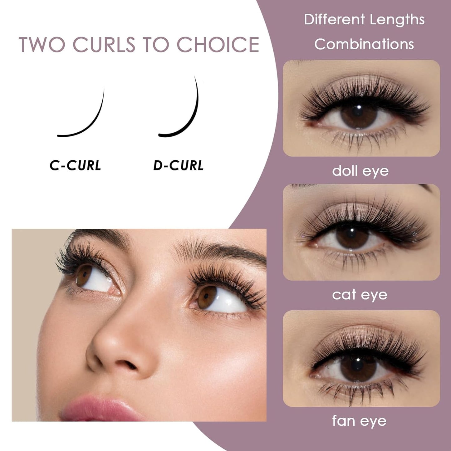 Lash Clusters 144 Pcs Individual Lashes DIY Eyelash Extensions 10-16mm Length Soft Natural False Eyelashes Thin Band Lash Extension Kit for Makeup at Home - OP17