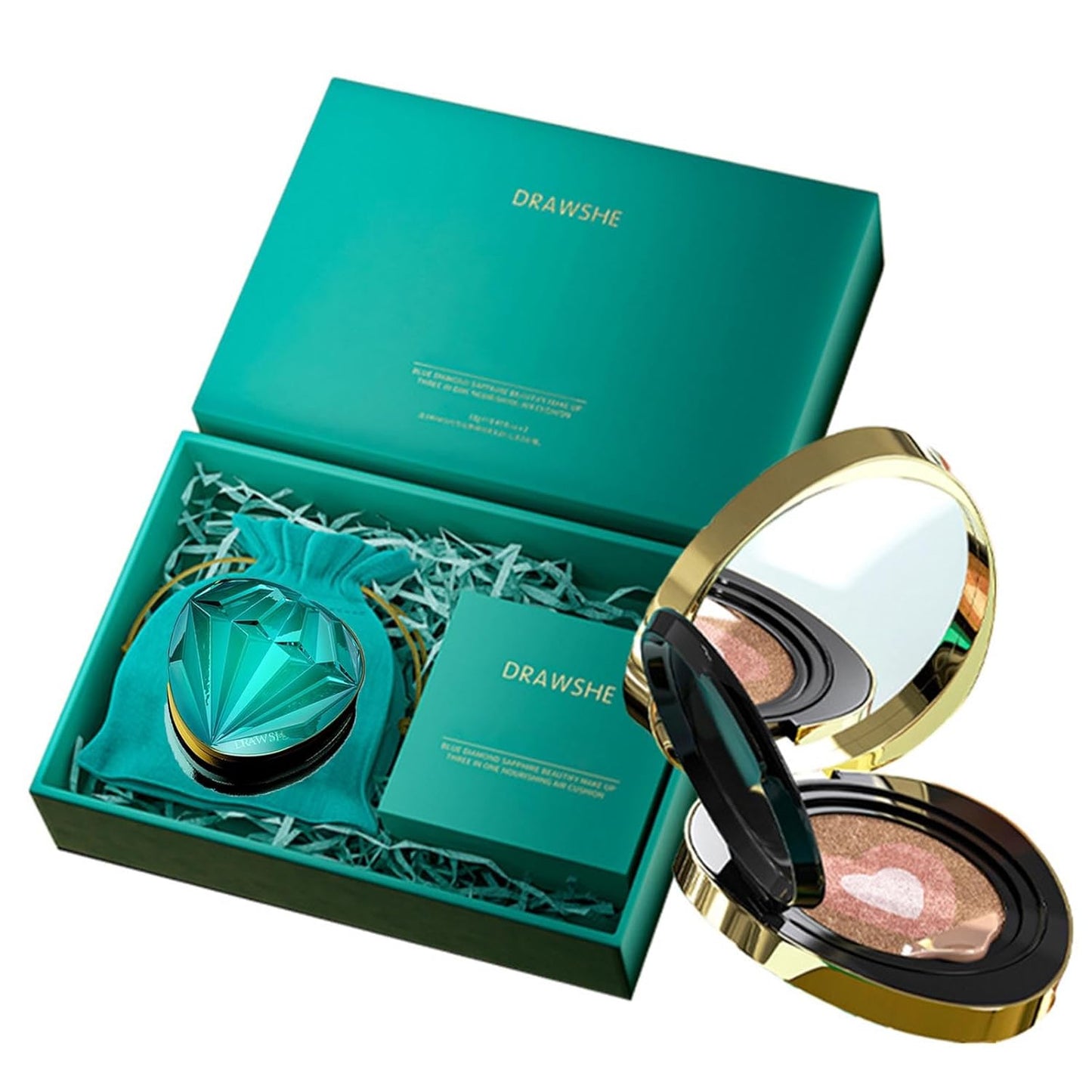 Full Coverage Foundation Air Cushion CC Cream Concealer Moisturizing Nourishing Natural Long-Lasting Even Skin Tone For All Skin Types