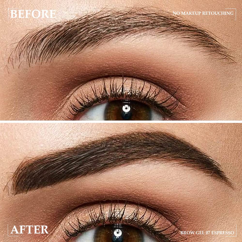 Tinted Thickening Brow Mascara,Brow Fast Sculpt,Waterproof, Transfer-proof, Brush to Fill in Eyebrows and Cover Gray Hairs - Cruelty Free - Light Medium Brown (2pcs 07 Espresso)