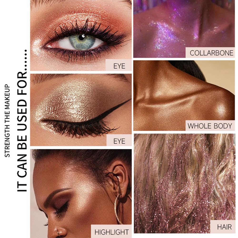 Monochrome Powder Eyeshadow Palette Makeup,Dark Brown Natural Neutral Single Shimmer Eye Shadow for Older Women,Buildable Sparkly Eye Finish,Long Lasting Naturing-Looking