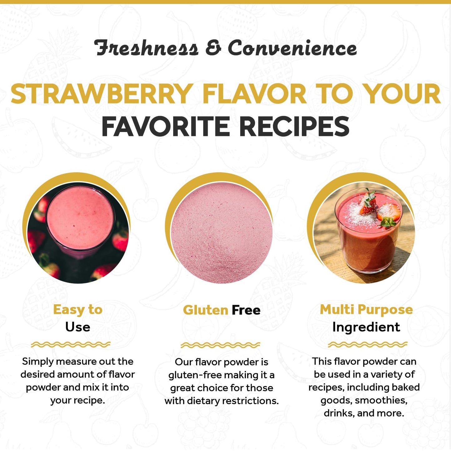 Fanale Premium Strawberry Bubble Tea Flavoring Powder | Perfect for Baking, Smoothies, Desserts and Drinks | Instant Flavoring Powder for Boba Milk Tea - 2.2 Pounds (Pack of 1)
