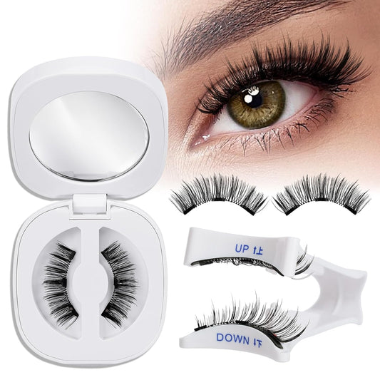 QUEWEL Magnetic Eyelashes, Reusable Magnetic Lashes With Applicator No Glue Needed Eyelashes without Eyeline Natural Look Lash Clusters (G-YC-C01)