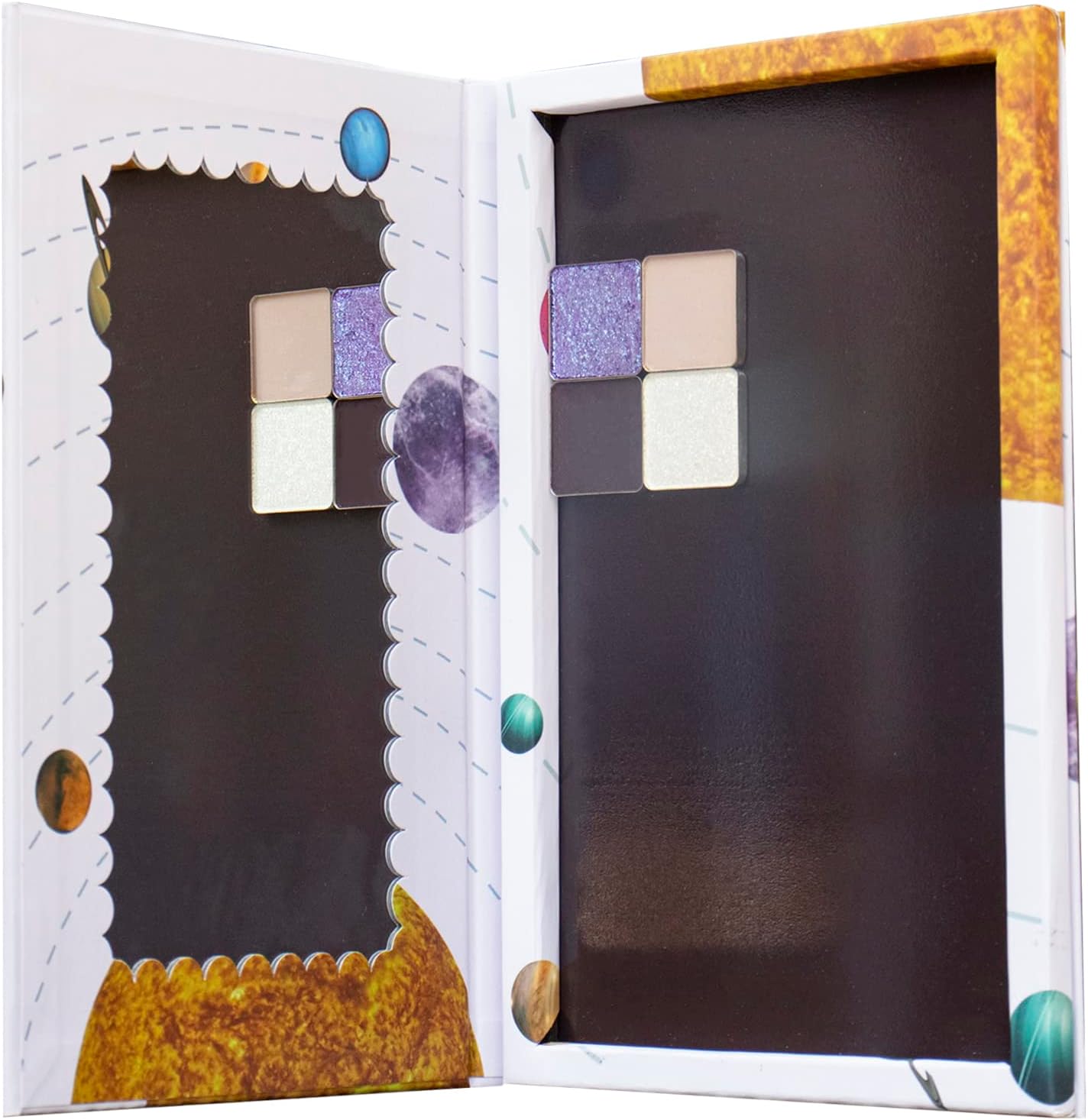 Empty magnetic palette with Mirror,Like a Book Fashionable and beautiful empty magnetic palette Makeup Magnetic Palette