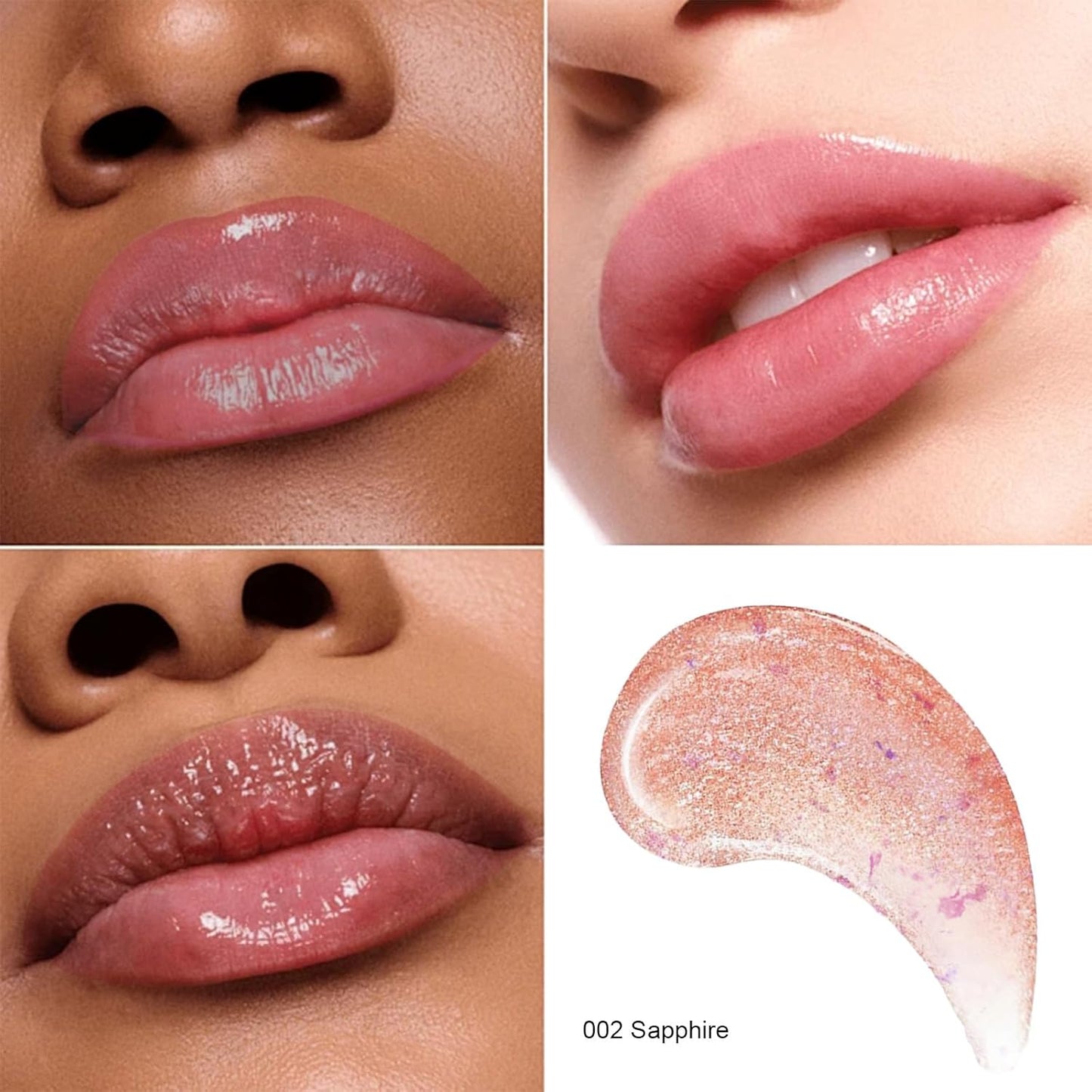 pH Lip Balm, Transparent Clear Color Changing Lipstick and Tinted Lip Balm Chapstick, Vegan & Cruelty Free Lip Tint, Hydrate & Nourish with JOJOBA and MEADOWFOAM SEED OIL, #002 Sapphire