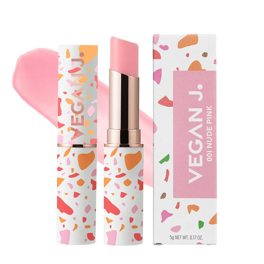 Lip Balm – Long-Lasting Hydration with Natural Color – Korean Beauty, Oasis Plant Complex, Silicone-Free, Vegan & Cruelty-Free Lip Care (001 Nude Pink)