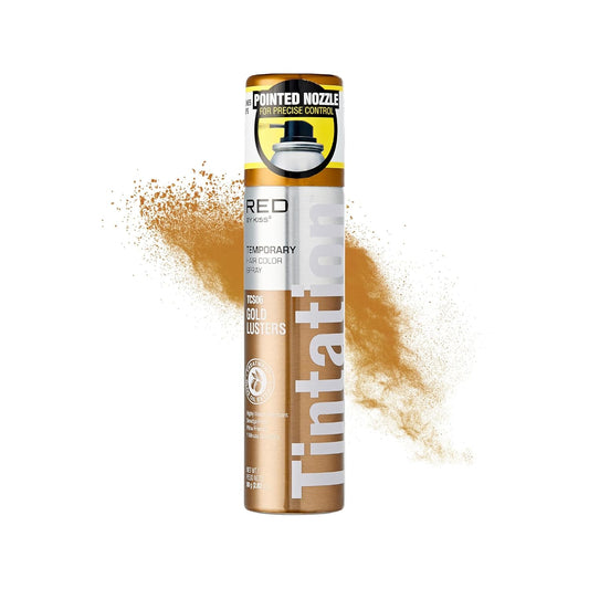 KISS Temporary Hair Color Spray Hair Dye Spray Hair Styling Spray One Day Instant Fast-Drying Washable Halloween Party DIY Cosplay Hair Accessories (Gold)