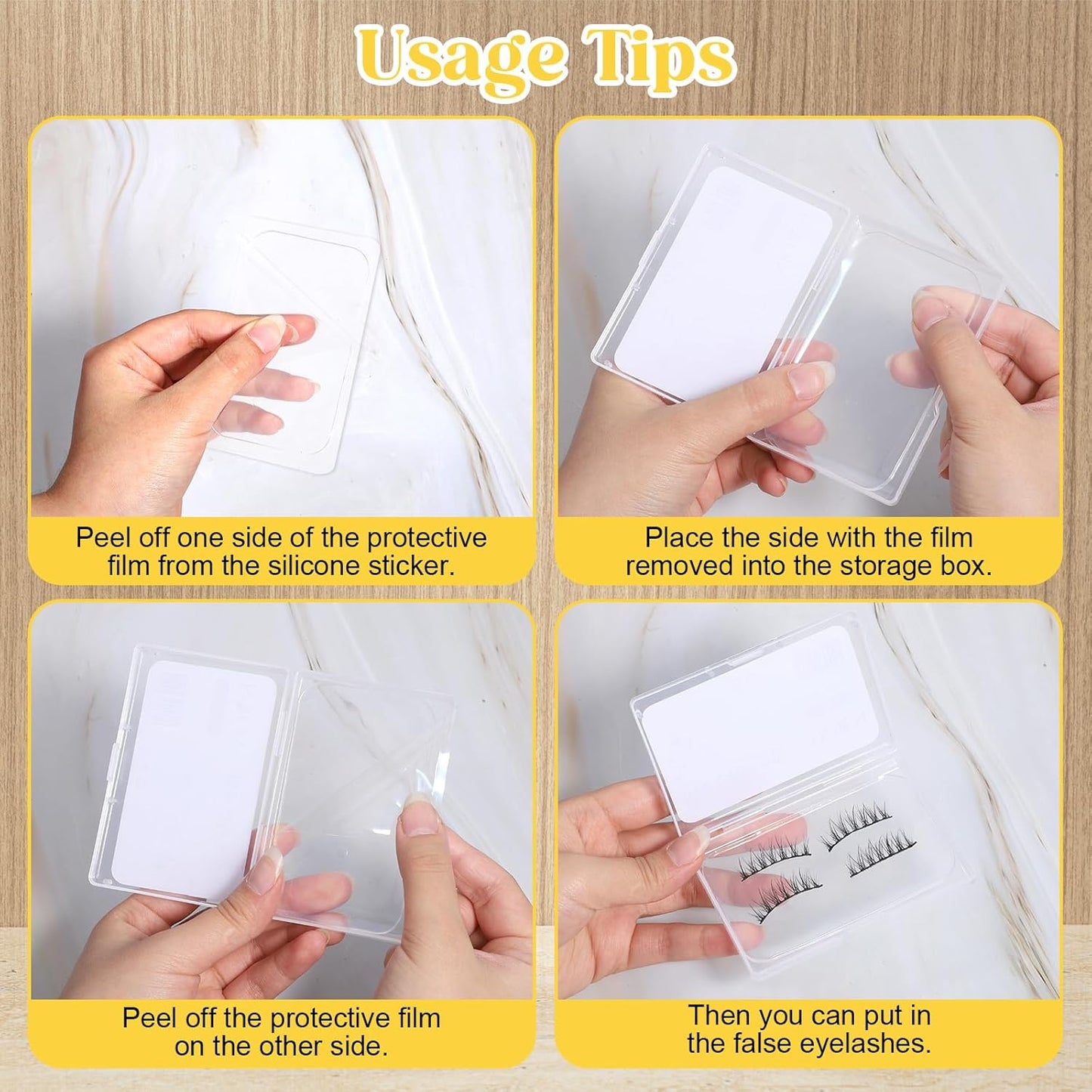 Eyelash Case, Eyelash Holder Case, Clear Compact Eyelashes Container, Portable Silicone False Lash Cases, Simple Lightweight Lash Storage Tool with Cover for Women Daily Travel Carry