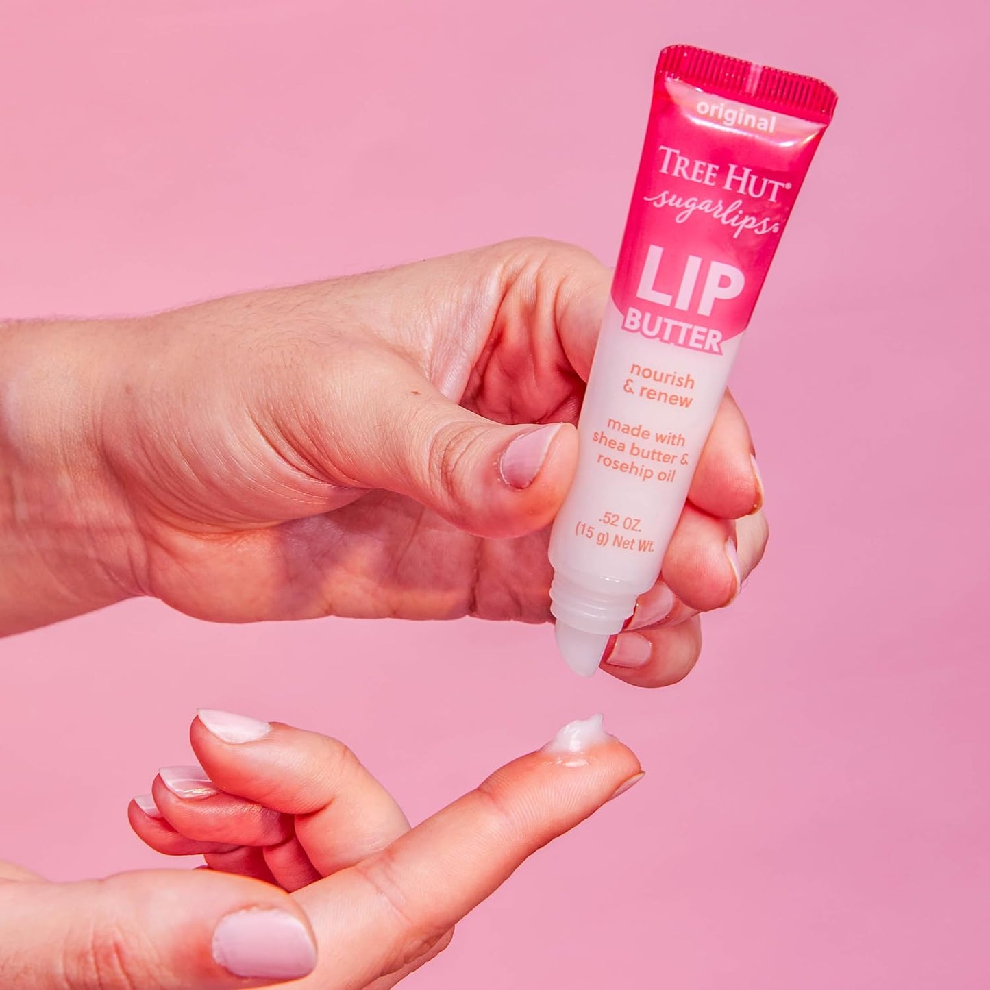 Tree Hut Sugarlips Original Lip Butter | Lock in Moisture & Nourish Skin for Full, Hydrated Lips | Essential Lip Care | 0.52 fl oz.