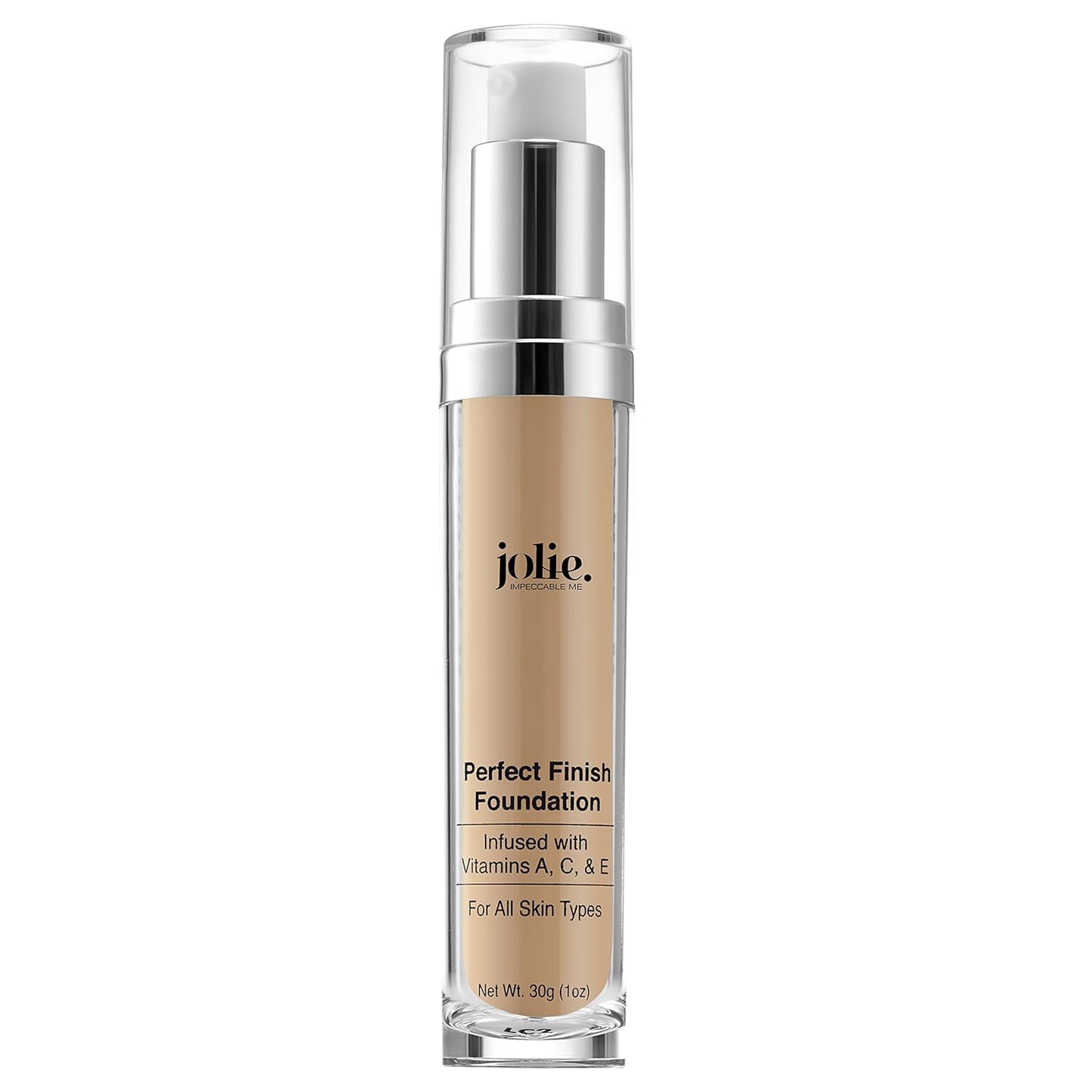 Jolie Perfect Finish Liquid Foundation Makeup SPF 15 Oil Free (LW1)