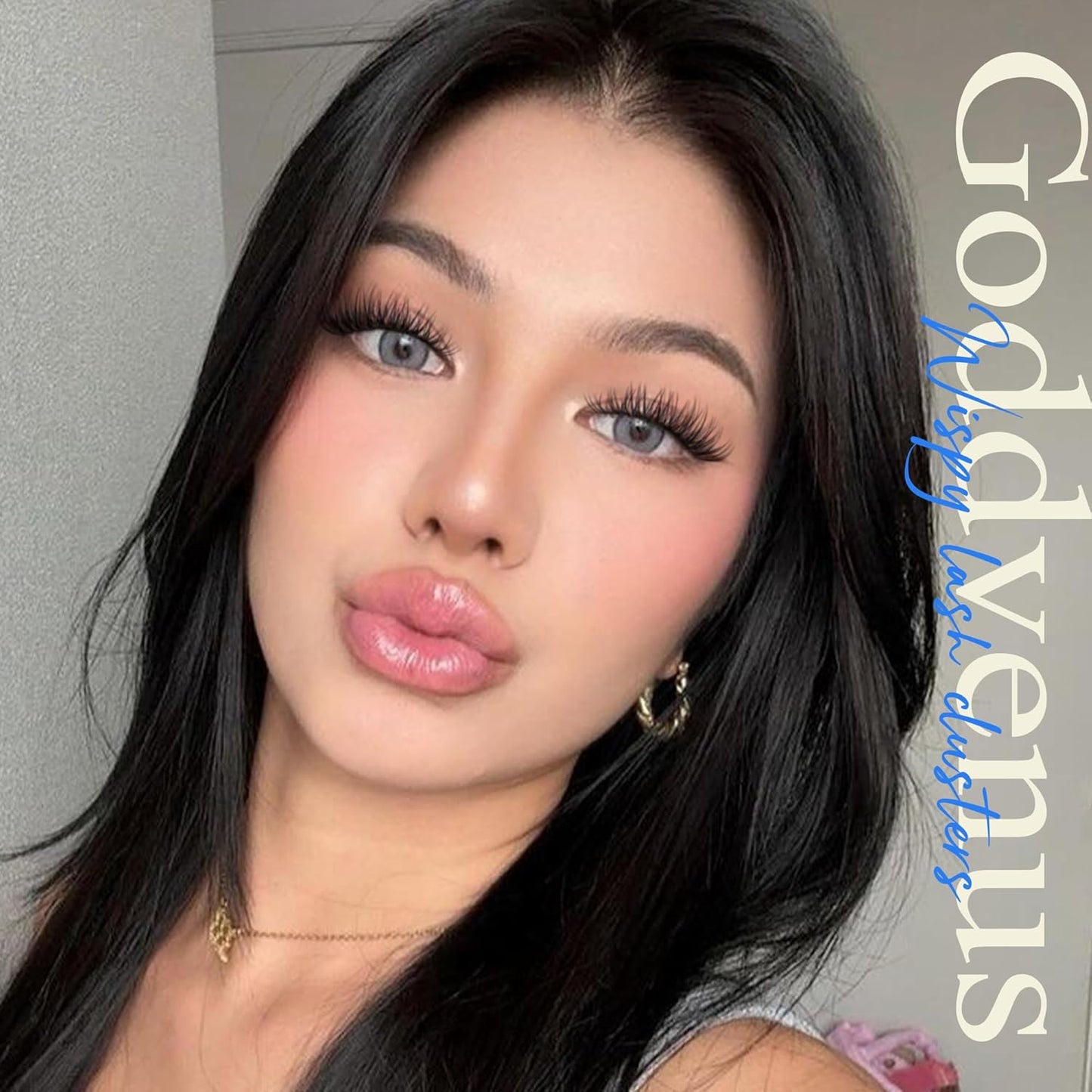 Wispy Lash Clusters 10-16mm Lashes Clusters Eyelash Extensions Natural Individual Lashes 144pcs D Curl Lash Extension DIY Soft Comfortable Eyelash Clusters with Cotton Band