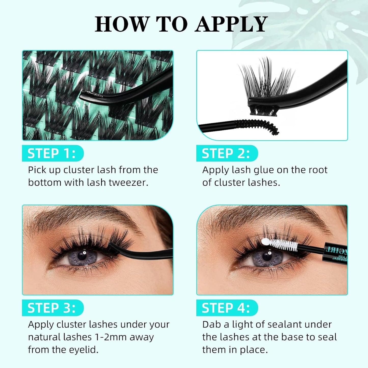 Lash Clusters Wet Look 168Pcs Eyelash Cluster Ultra-Thin Lash Band Eyelashes Extensions Spiky Anime Wide Span Lashes(Orchid,C-10mm)