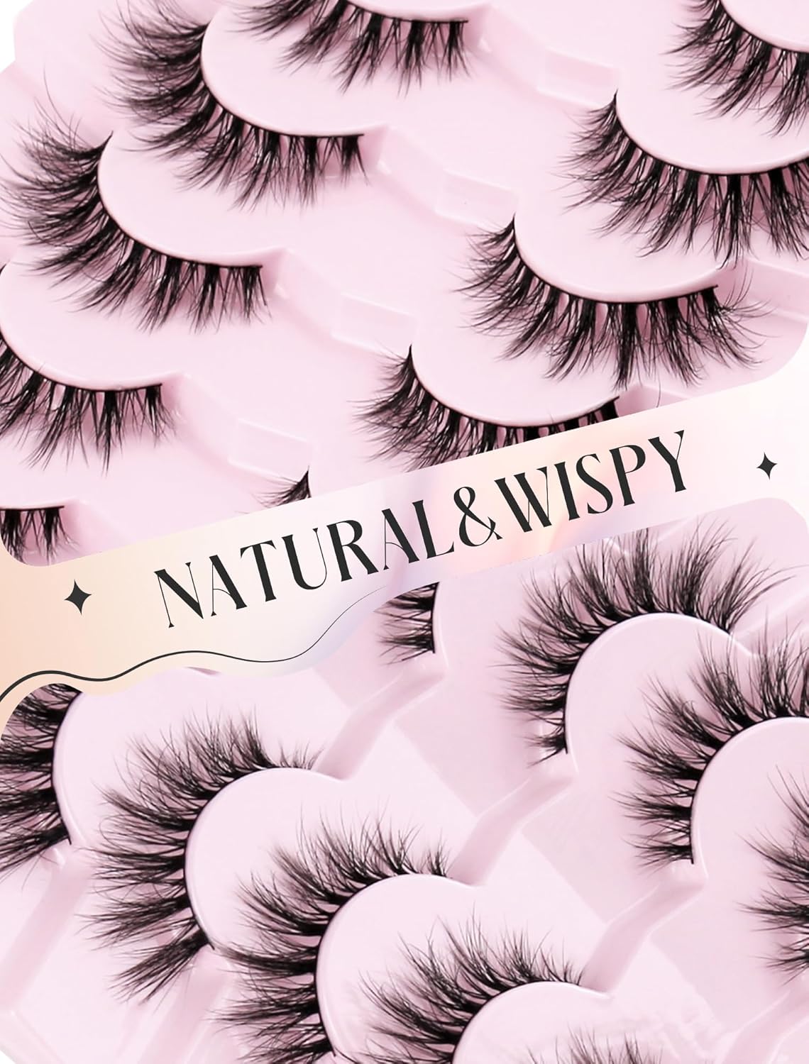 Cat Eye Lashes False Eyelashes Mink Lashes Wispy Eyelashes Natural Look Fake Eyelashes Mink Lashes Fluffy False Lashes UP8