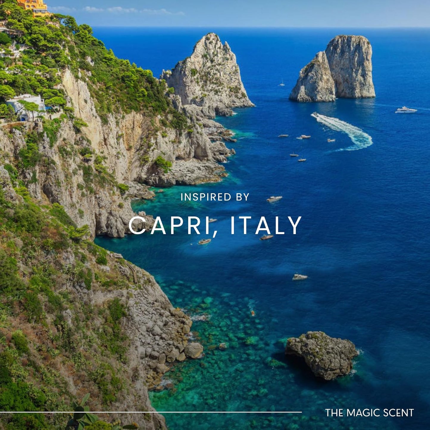 Hotel Di Capri Hotel Scent Diffuser Oil - Cold-Air & Ultrasonic Fragrance Oil for Diffuser Inspired by Capri, Italy - Essential Oils for Diffusers Aromatherapy (500 ml)