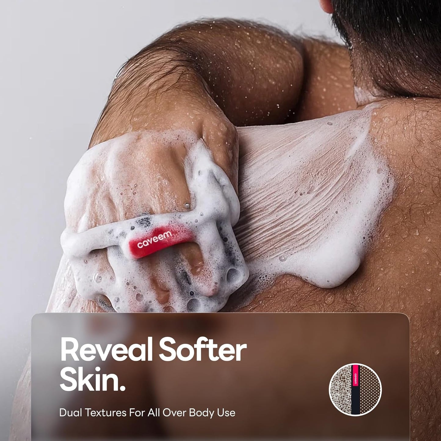 Exfoliating Body Scrubber, Bath and Body Scrub Buffer, Body Exfoliator for Remove Dead Skin, Gentle and Rough Lightweight Sponge for Shower (2 Pack)