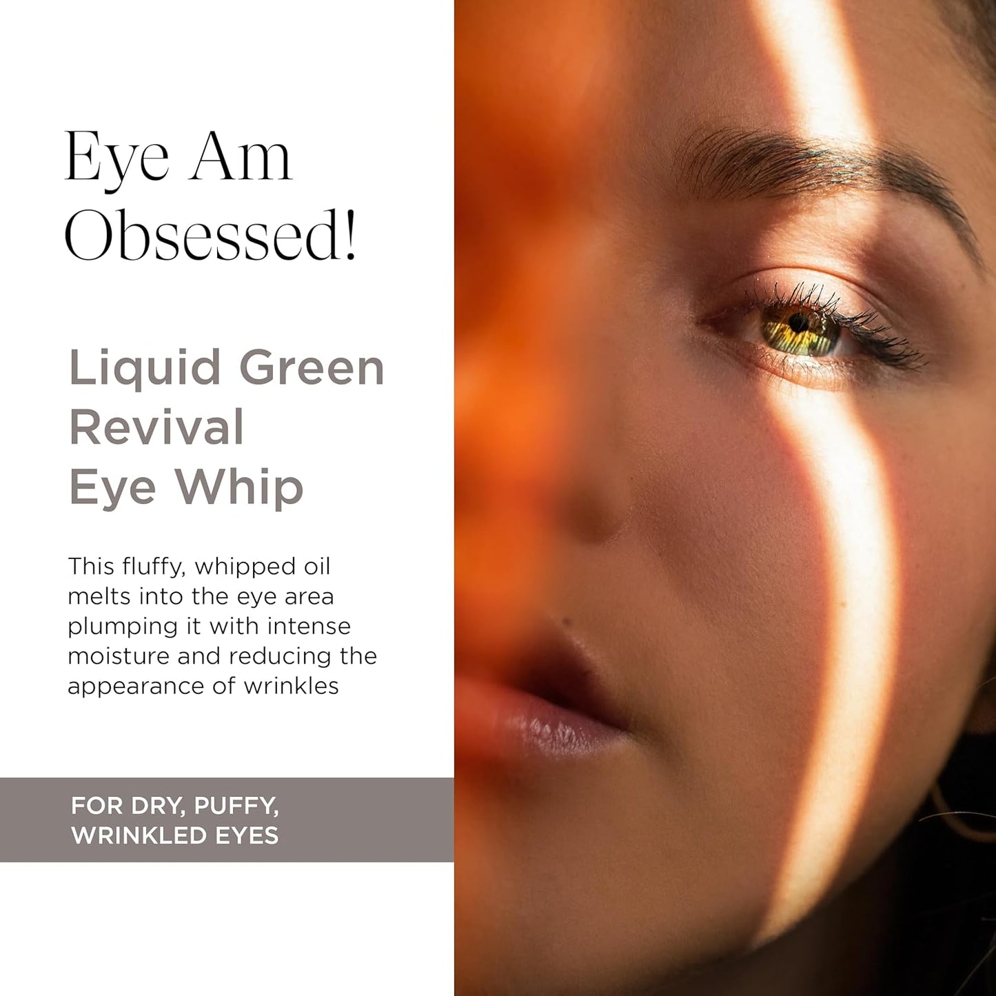 Intelligent Nutrients Liquid Green Revival Eye Whip, Nourishing Eye Cream for Dark Circles and Puffiness, 0.5 Oz