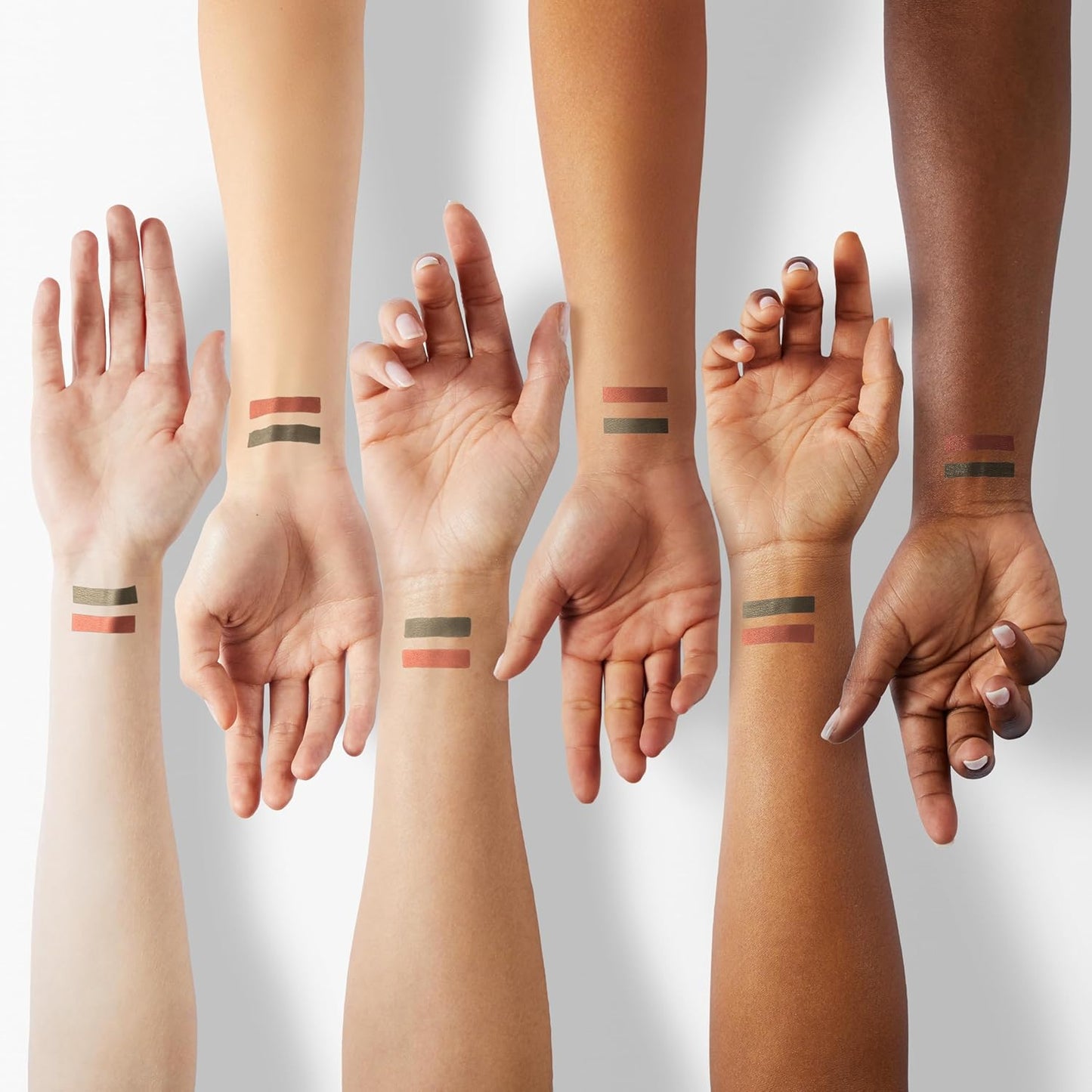 evpct 2Pcs Dark Brown Coffee Liquid Eyeliner Set Waterproof Brown Colored Eye Liners for Women Stamps Shapes for Eyes delineadores de colores para ojos delineador de ojos