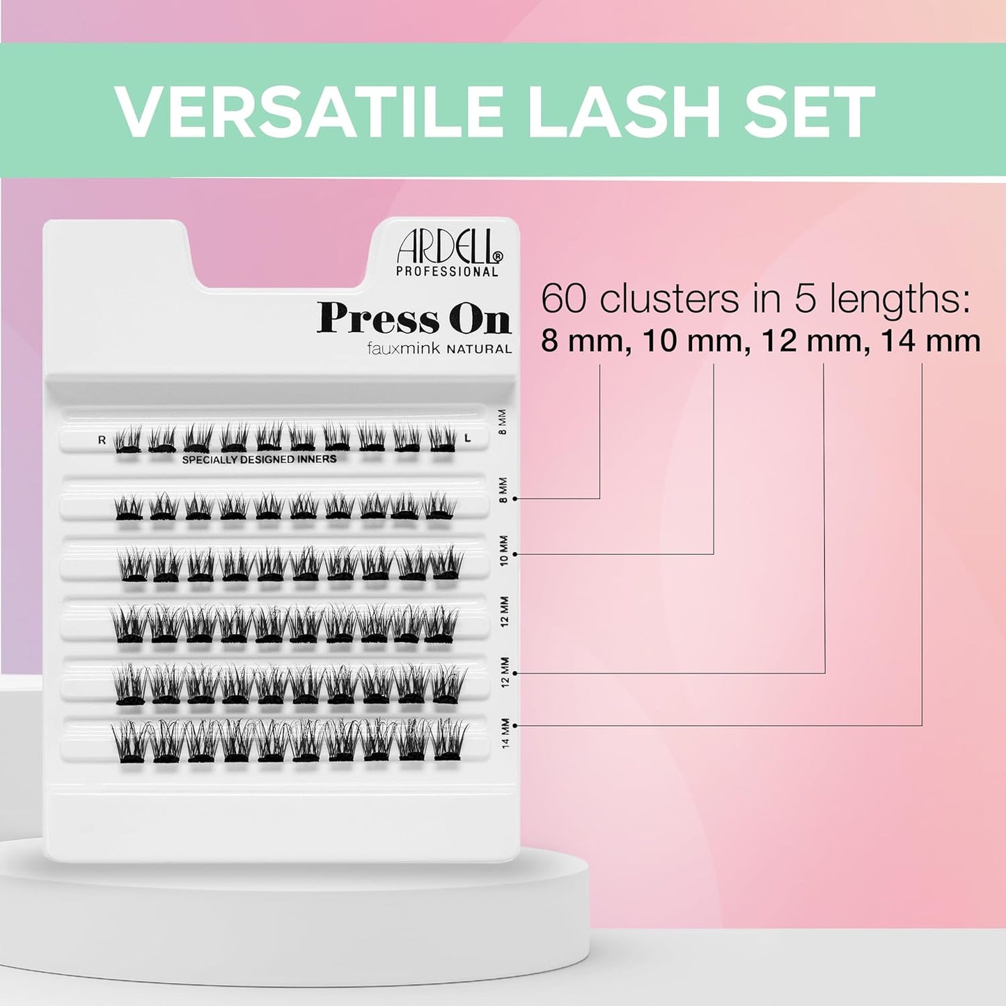 Ardell Press On Fauxmink Natural 60 ct