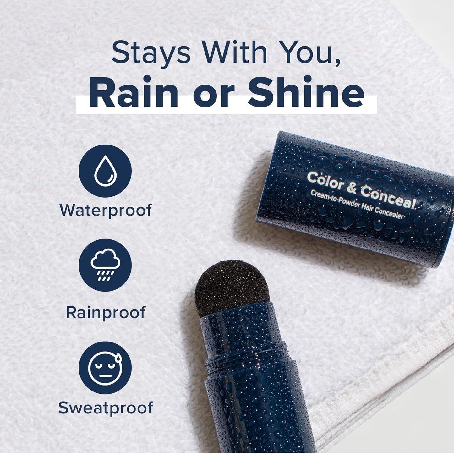 TRUHAIR Color & Conceal Waterproof Root Touch Up Hair Color Concealer - Hair Cover up for Gray Coverage and Hairline Filling - 11 Hair Colors Available (Light Blonde)