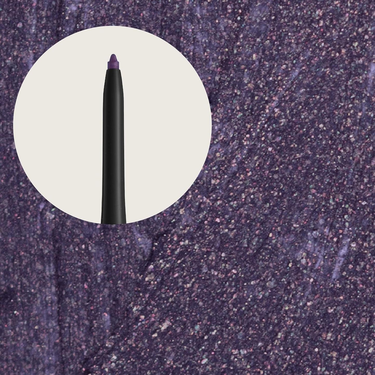 Hypoallergenic Waterproof Eyeliner - Fragrance Free Metallic Eye liner - Vegan and Cruelty Free Eye Pencil - Eyeliner Pencil for Sensitive Eyes (Purple Space)