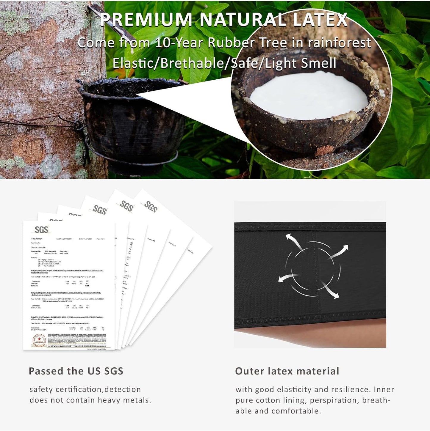 FeelinGirl Waist Trainer for Women Latex Waist Trainers Vest Plus Size Waist Cincher Corset 3 Belts Hooks Steel Bones