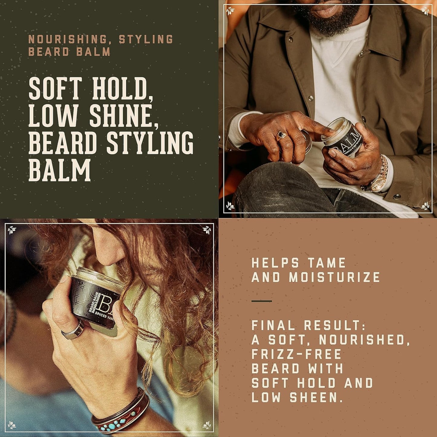 18.21 Man Made Sweet Tobacco Beard Oil & Beard Balm 2-Set Bundle, All Hair & Skin Types for Men, Strengthens and Moisturizes in a Manly Aroma
