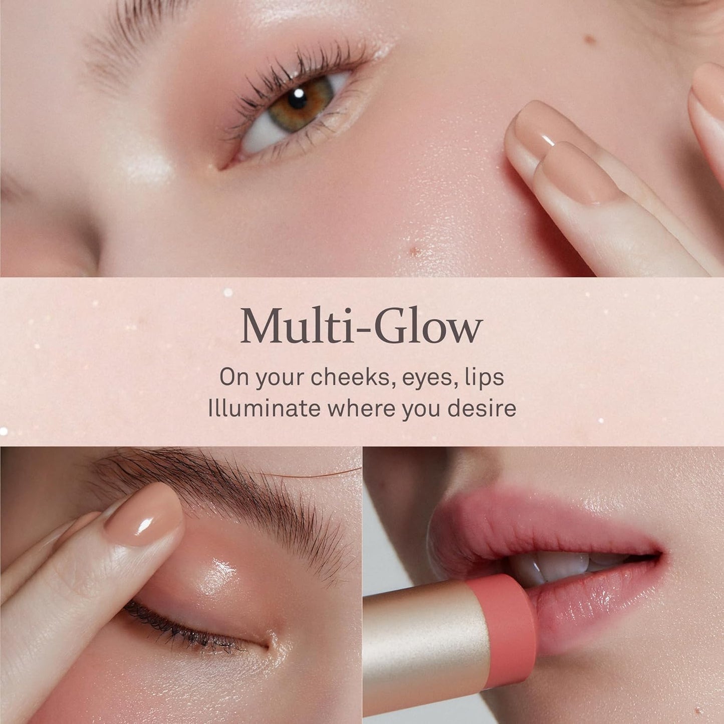 hince True Dimension Radiance Balm 10g - Natural Shimmer Glow Face Highlighter Stick Glow Balm Korean Blush Transparent Color Skin Tone Slim Fitting Texture, Multi Makeup Stick (1, CLEAR, TP001)