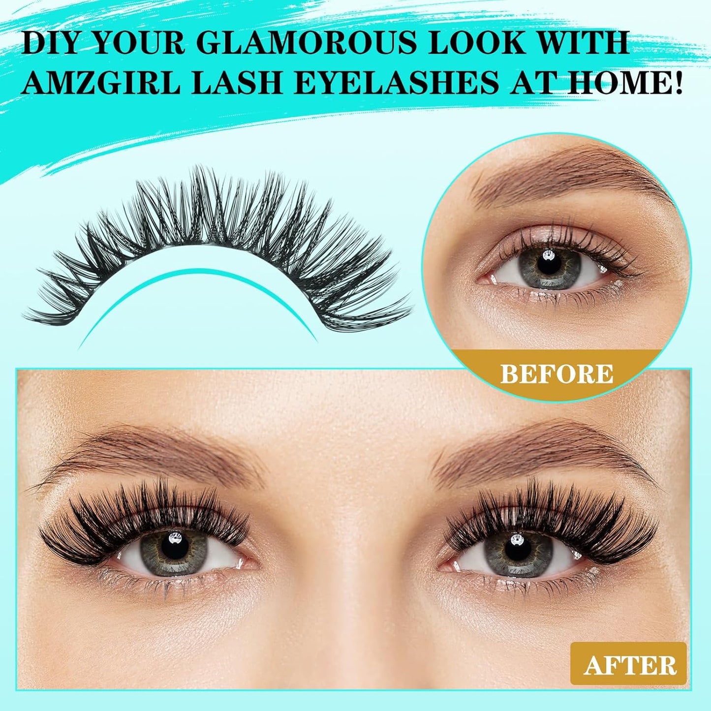 Lash Clusters Kit 240PCS Eyelash Extension Kit D Curl Wispy Clusters Lash DIY Lashes Extensions Kit Natural Individual Lashes Kit with Lash Bond and Seal Eyelash Tweezer(80D,D-Mix9-16mm)