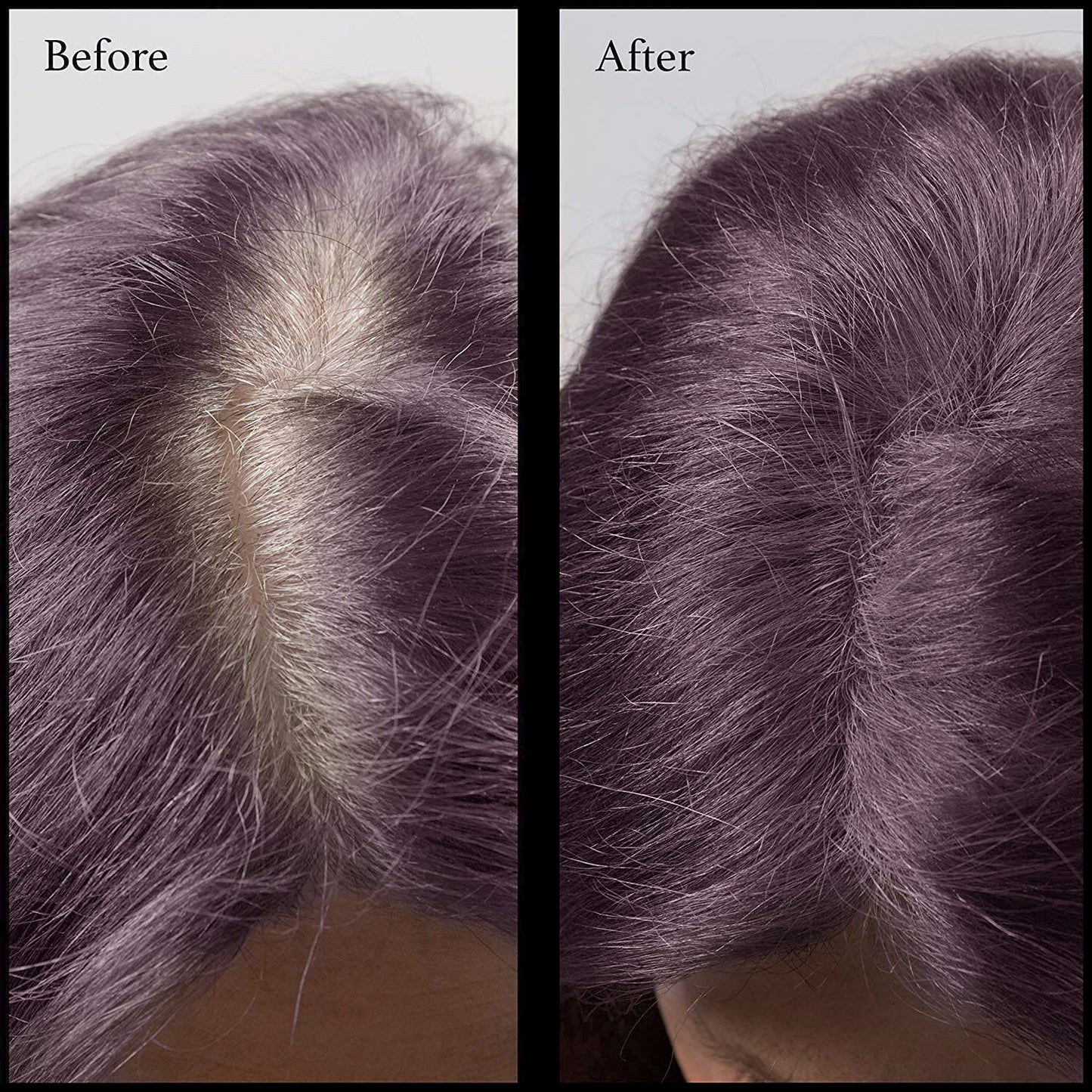 Root Concealer Touch Up Powder | All-Natural Crushed Minerals Without Brush | Fast and Easy Total Gray Hair Cover up For Black | Brown | Auburn and Blonde Hair .30 ounce (No Brush, Dark Red Violet)