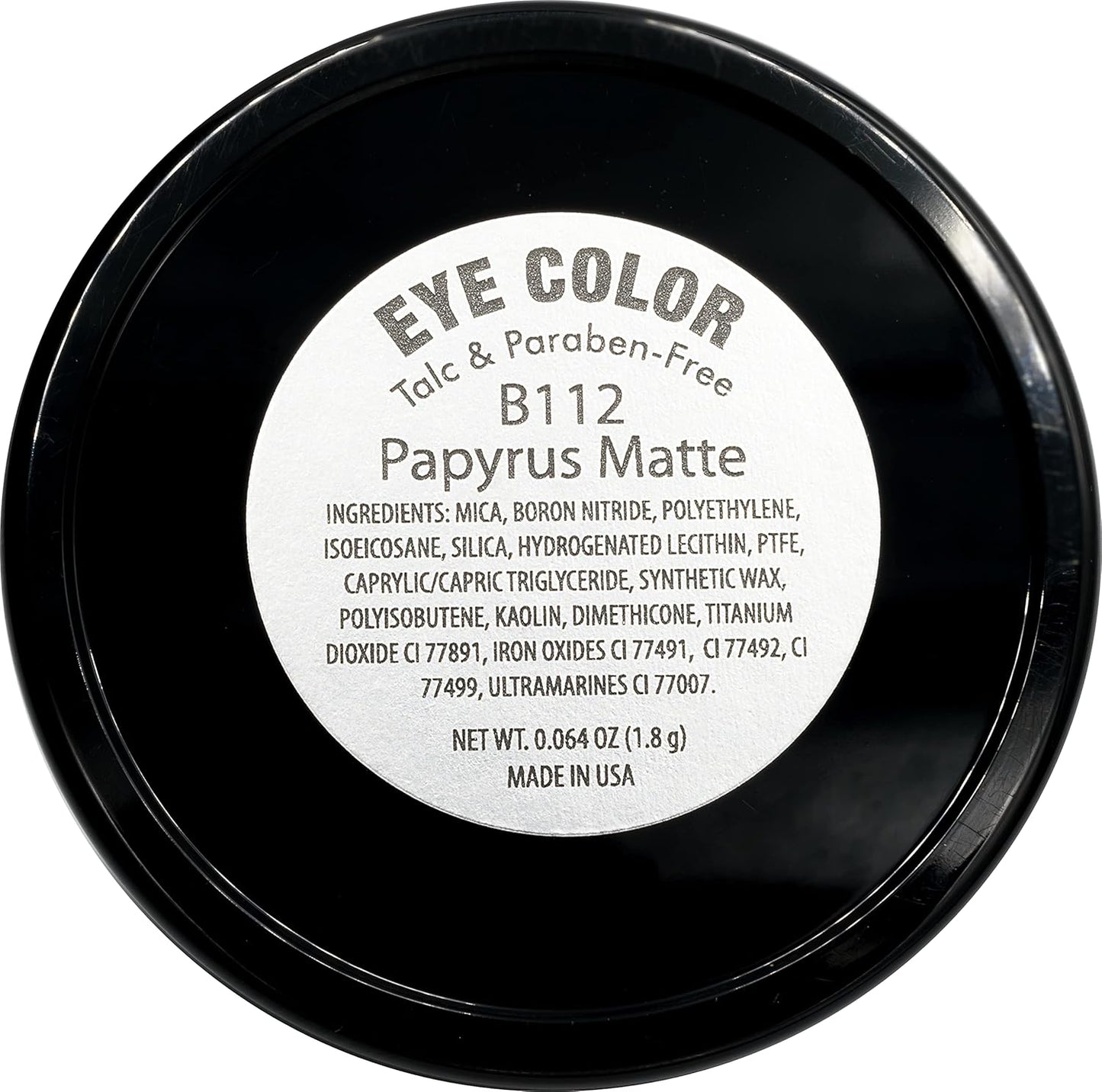 Papyrus Matte Light Peach Pink Tan Soft Pressed Powder Single Vegan Eyeshadow; Talc, Paraben & Cruelty Free