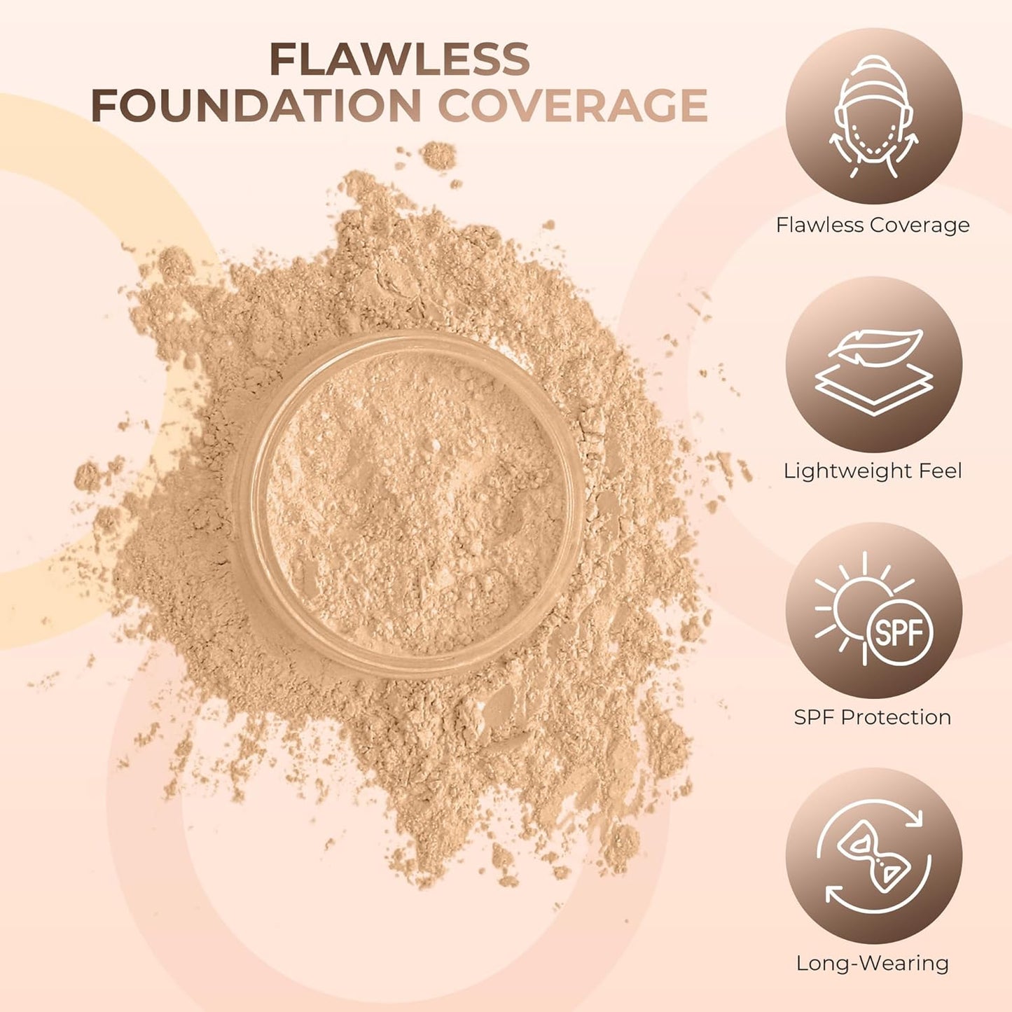 Foundation Powder Refill (Warm) (1 Pound Bag) By Sweet Face Minerals, Lightweight Mineral Loose Makeup Powder with SPF 20, Full Coverage Flawless Finish, Talc-free, Cruelty-Free, Refillable Pouch