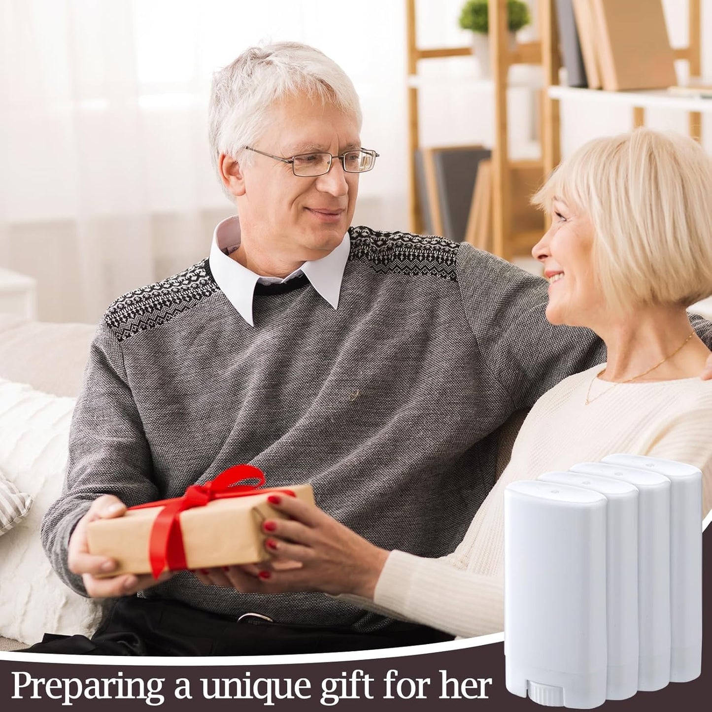 Wesiti 100 Pcs Plastic Empty Deodorant Containers 1/2 oz Travel Deodorant 15ml Refillable Containers Tubes Oval Lip Balm Tubes for Lip Balm DIY (White)