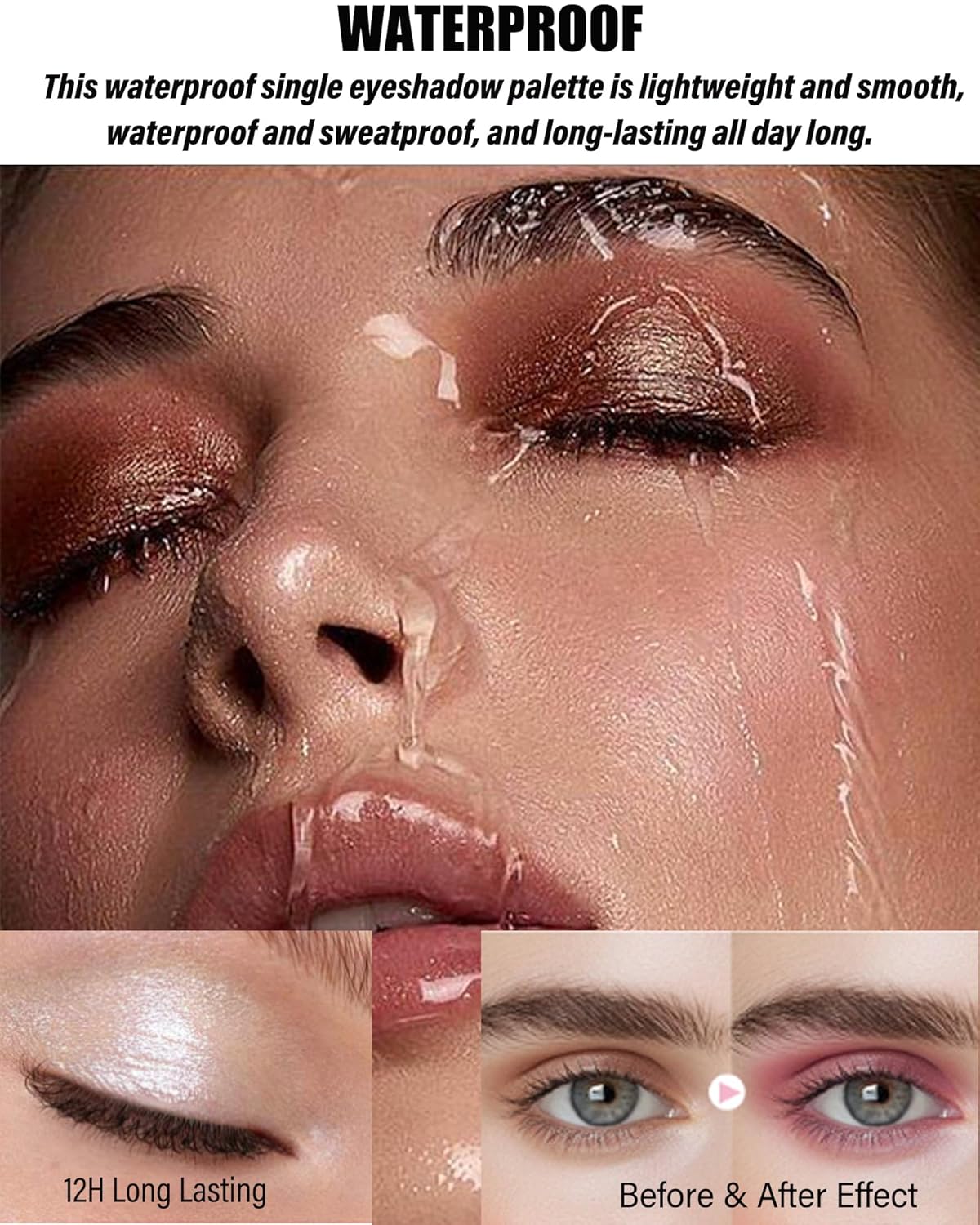 Single Matte Eyeshadow, Light Cocoa Nude Eye Shadow Brown Palette Makeup for Older Women, High Pigment Waterproof Pressed Eye Shadows Powder with Smooth Lightweight,Blendable for Daily Eye Look-214